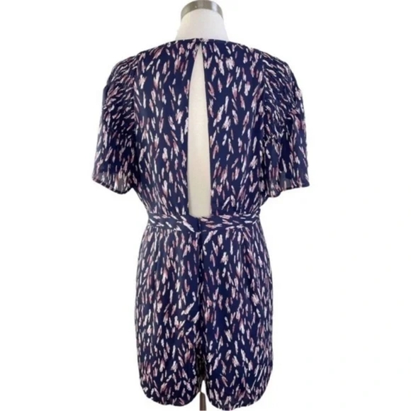 NWT Collective Concepts Navy Printed Romper Size XL - Picture 8 of 12